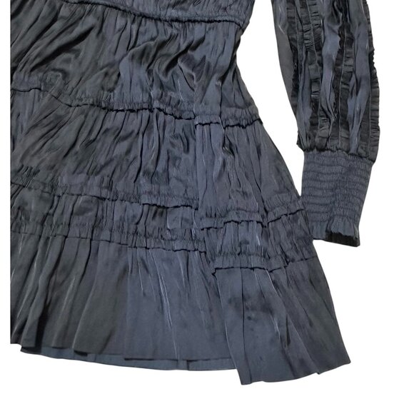 Ulla Johnson Gemma Plissé Mini Dress Midnight,  Size 8 NWT $575 - Picture 13 of 16